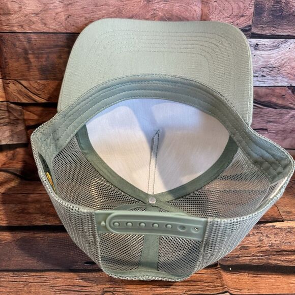 Bass Pro Shops Trucker Hat Green Snapback Adjustable Mesh Cap Fishing Outdoors - Picture 5 of 8